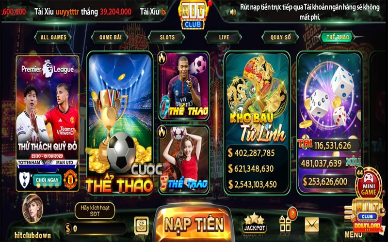 Tìm hiểu kho game cá cược khổng lồ tại Hitclub